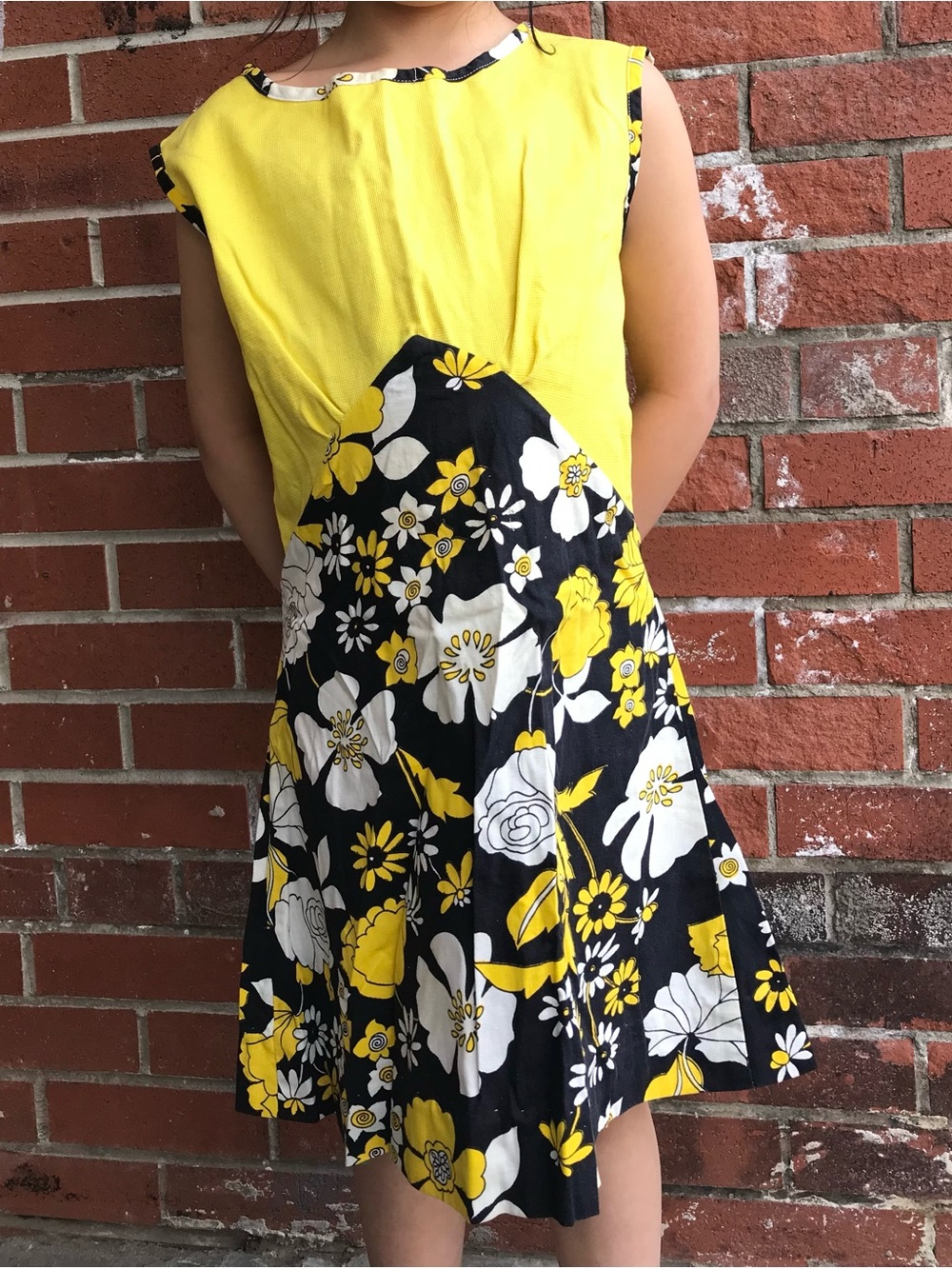 Vintage Kids Flower Power 60's Dress